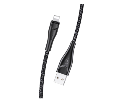 Kabel USAMS Kabel pleciony lightning 1m 2A czarny